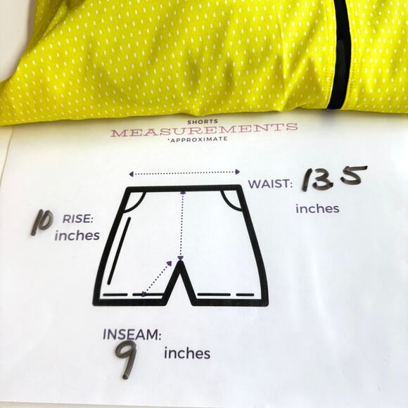 Lululemon Mens Pace Breaker Short Size S 9 Inch Lined Run Active Workout Yellow - Picture 7 of 7